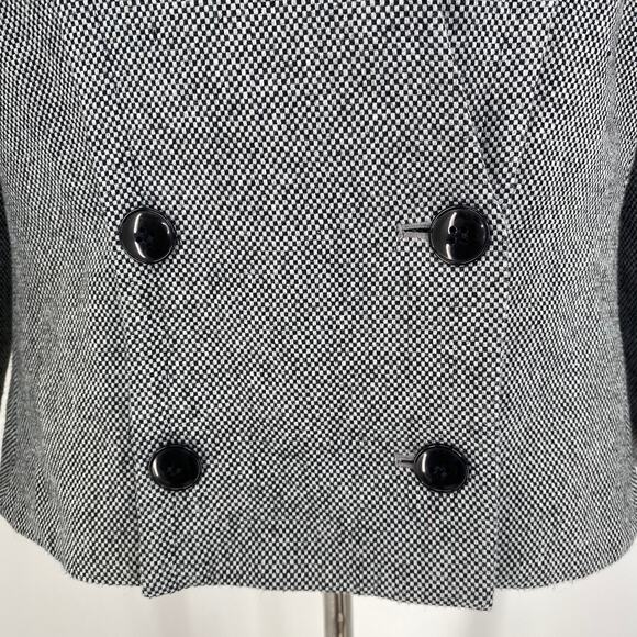 Sasson Vintage 80's Double Breasted Tweed Blazer Size 12 - Picture 3 of 9